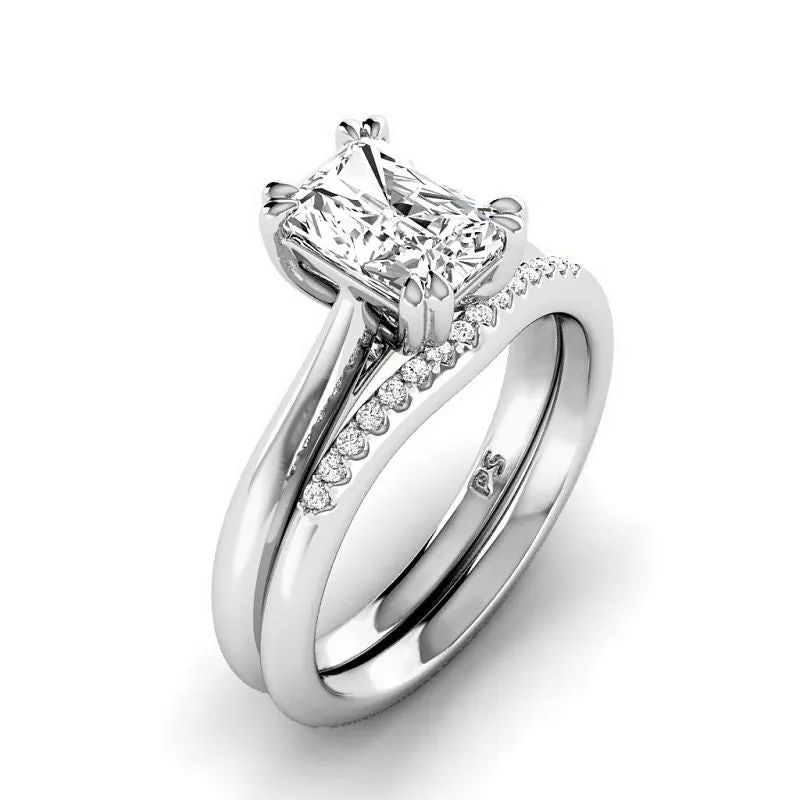 0.60-3.10 CT Round & Radiant Cut Lab Grown Diamonds - Bridal Set
