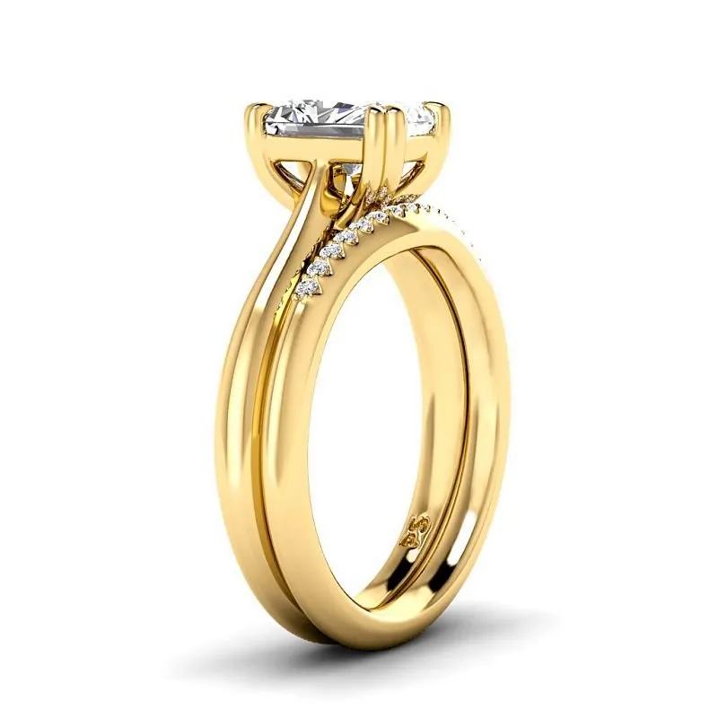 0.60-3.10 CT Round & Radiant Cut Lab Grown Diamonds - Bridal Set