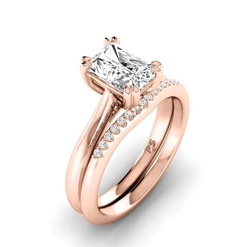 0.60-3.10 CT Round & Radiant Cut Lab Grown Diamonds - Bridal Set