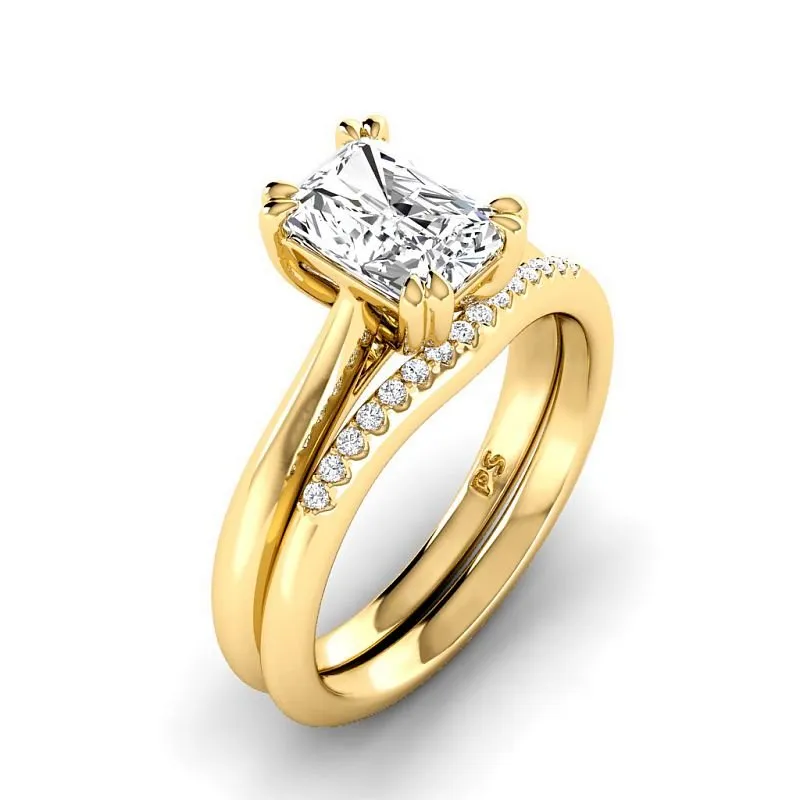 0.60-3.10 CT Round & Radiant Cut Lab Grown Diamonds - Bridal Set