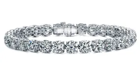 10.00 Carat T.W.  Diamond Tennis Bracelet