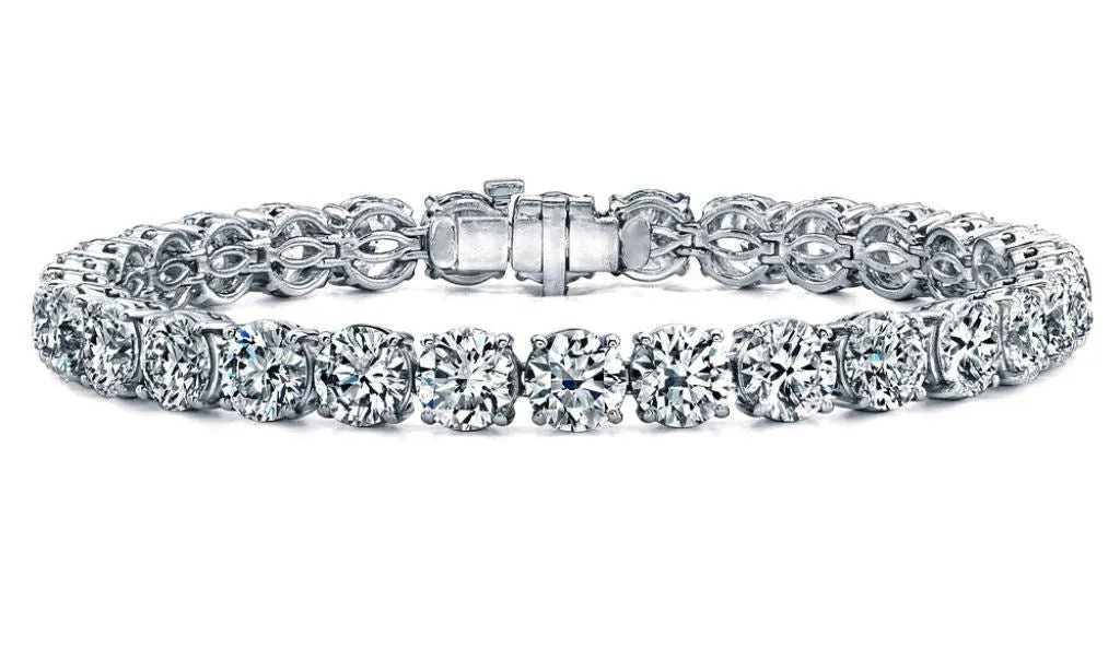 10.00 Carat T.W.  Diamond Tennis Bracelet
