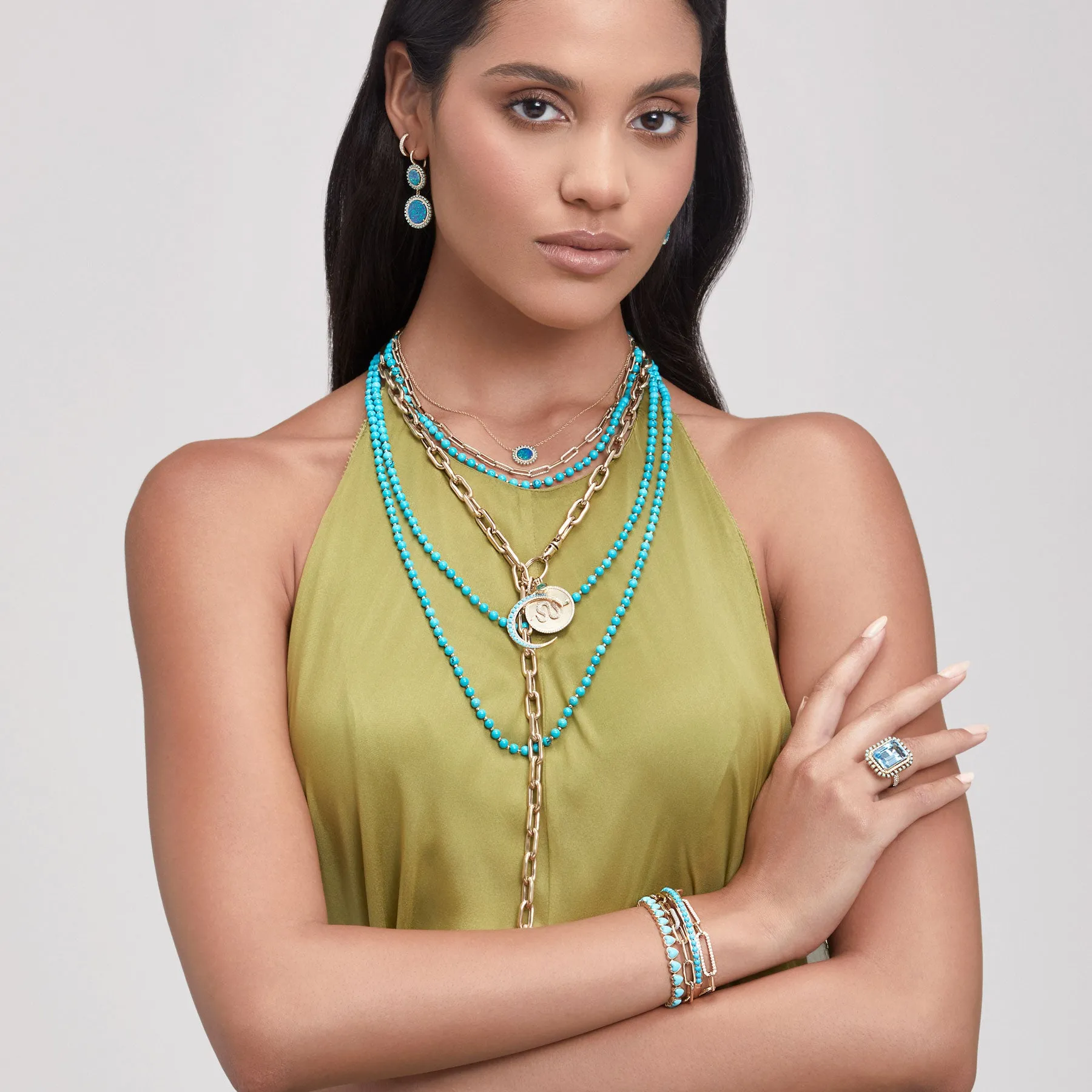 14KT Yellow Gold 30" Chain Link Luxe Lillian Necklace