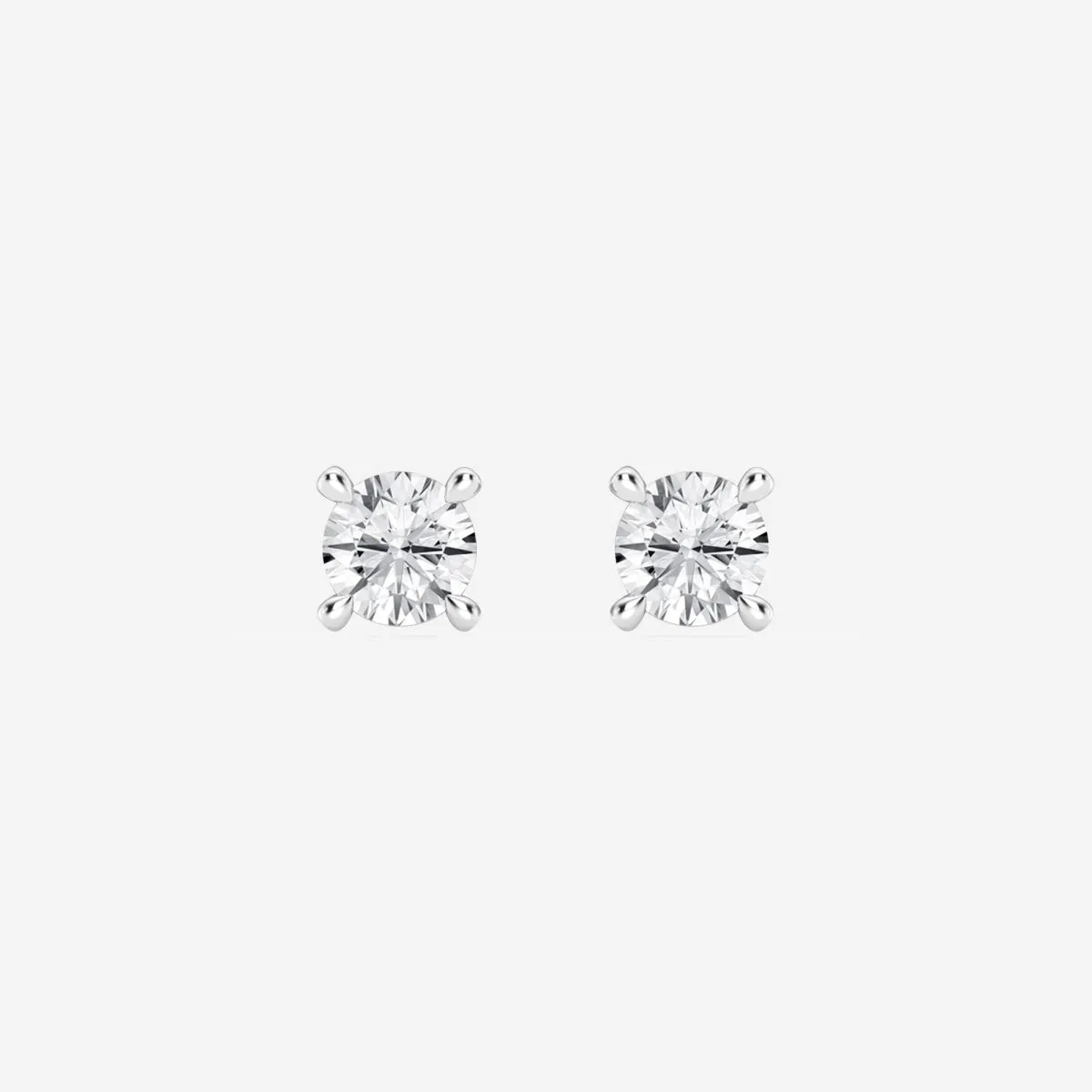 1ct tw LAB GROWN Diamond Earrings in 14kt White gold