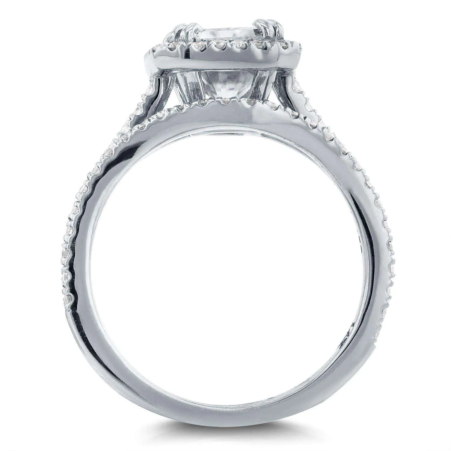 2 1/4ct.tw Original Radiant 8x6 Halo Bridal Set
