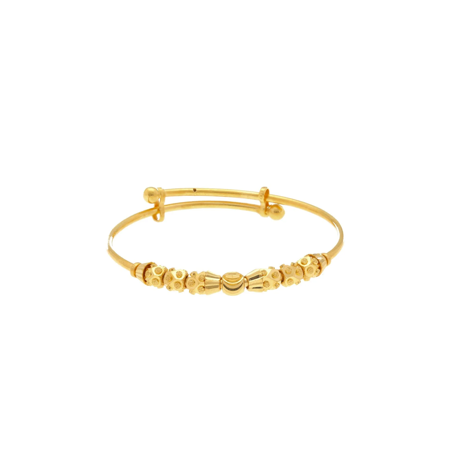 22K Yellow Gold Joyful Baby Bangle Set