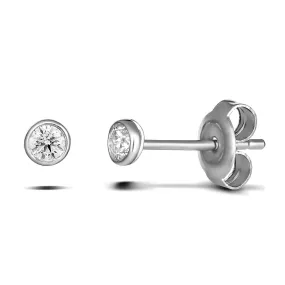 9ct White Gold Lab Grown Diamond Stud Earrimgs
