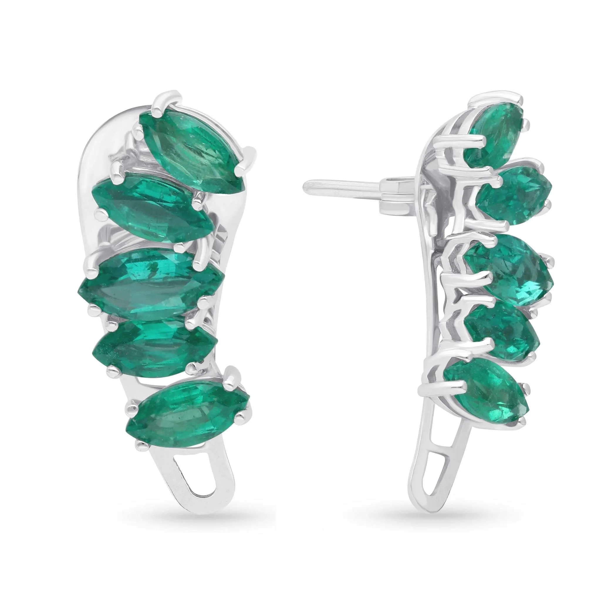 Althea Climber Earrings - WG