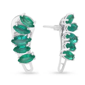 Althea Climber Earrings - WG