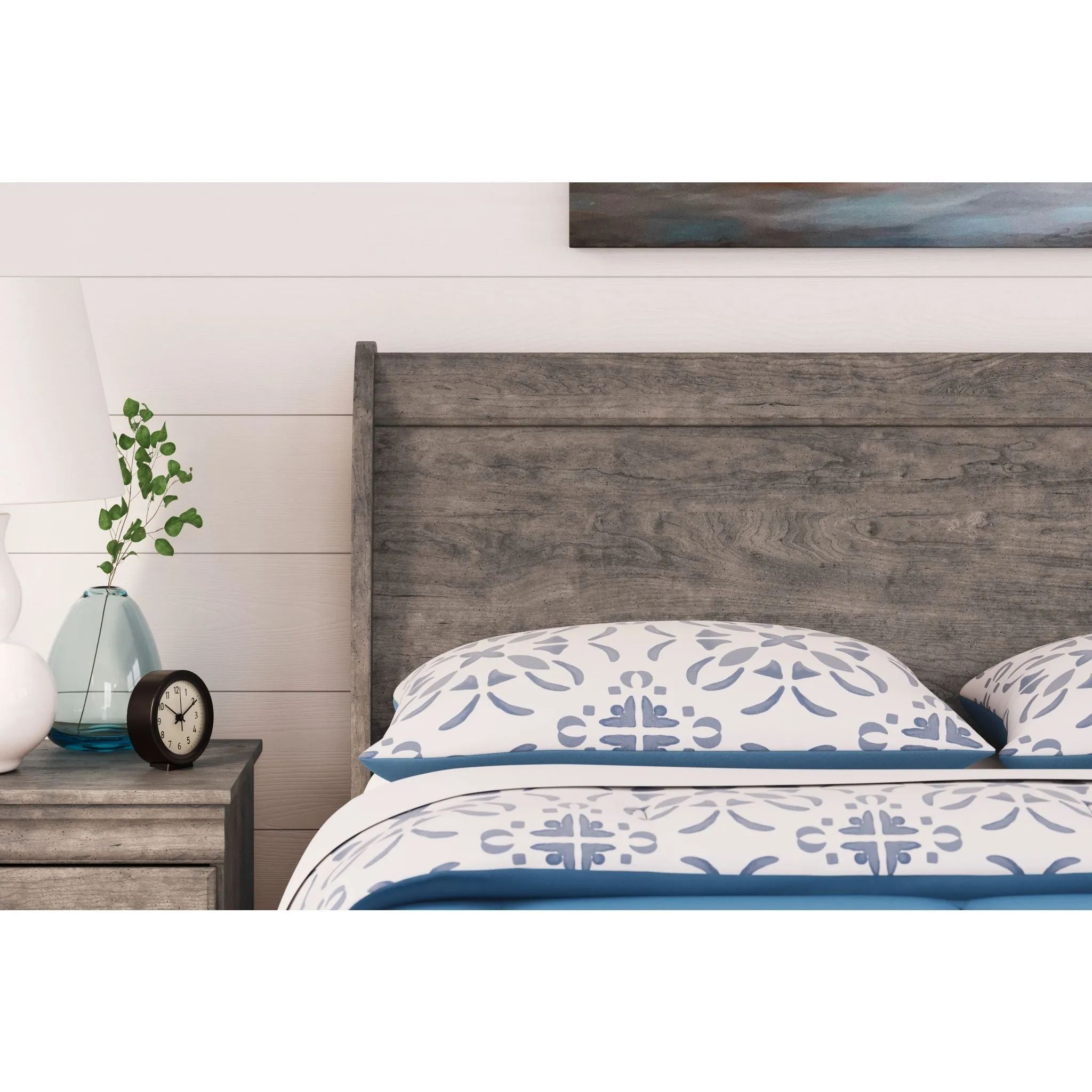 Bayzor Full Sleigh Headboard - Gray