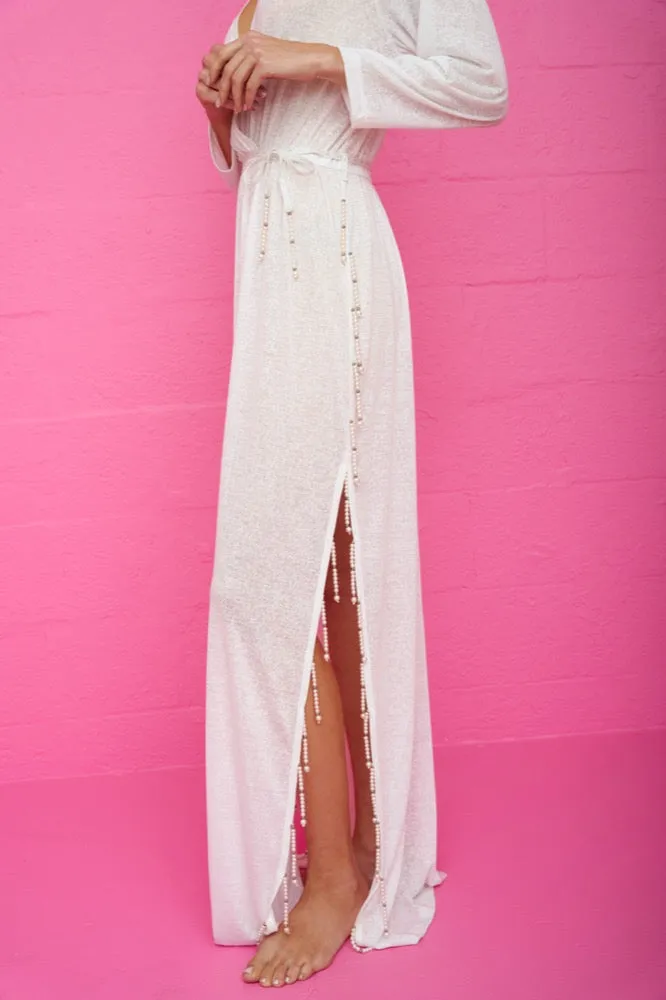 Beaded Pearl Santorini Dress