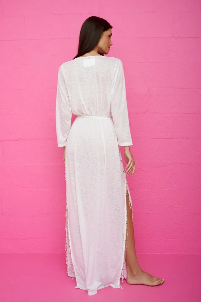Beaded Pearl Santorini Dress