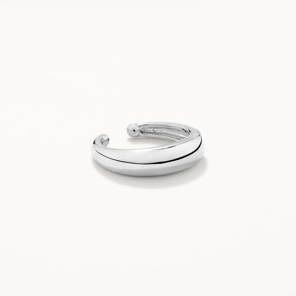Curve Ear Cuff Set in Silver