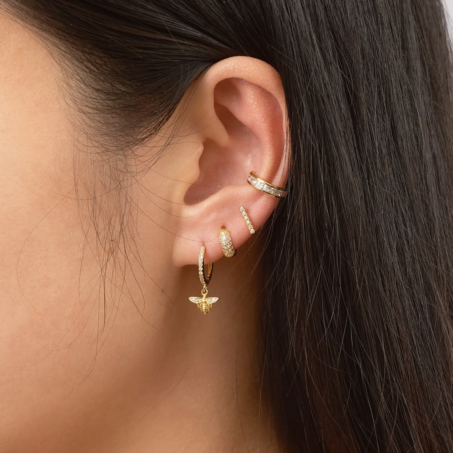 CZ Bar Studs