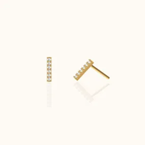 CZ Bar Studs