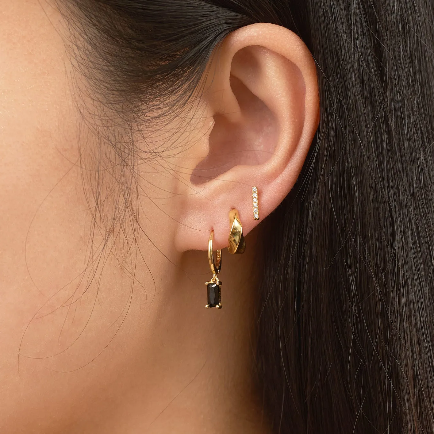 CZ Bar Studs