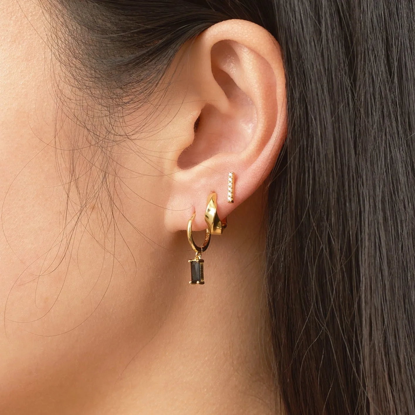 CZ Bar Studs