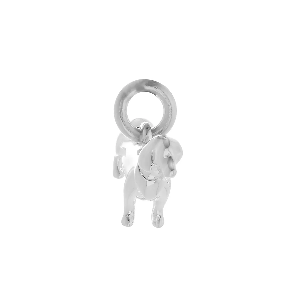 Dachshund Silver Dog Charm