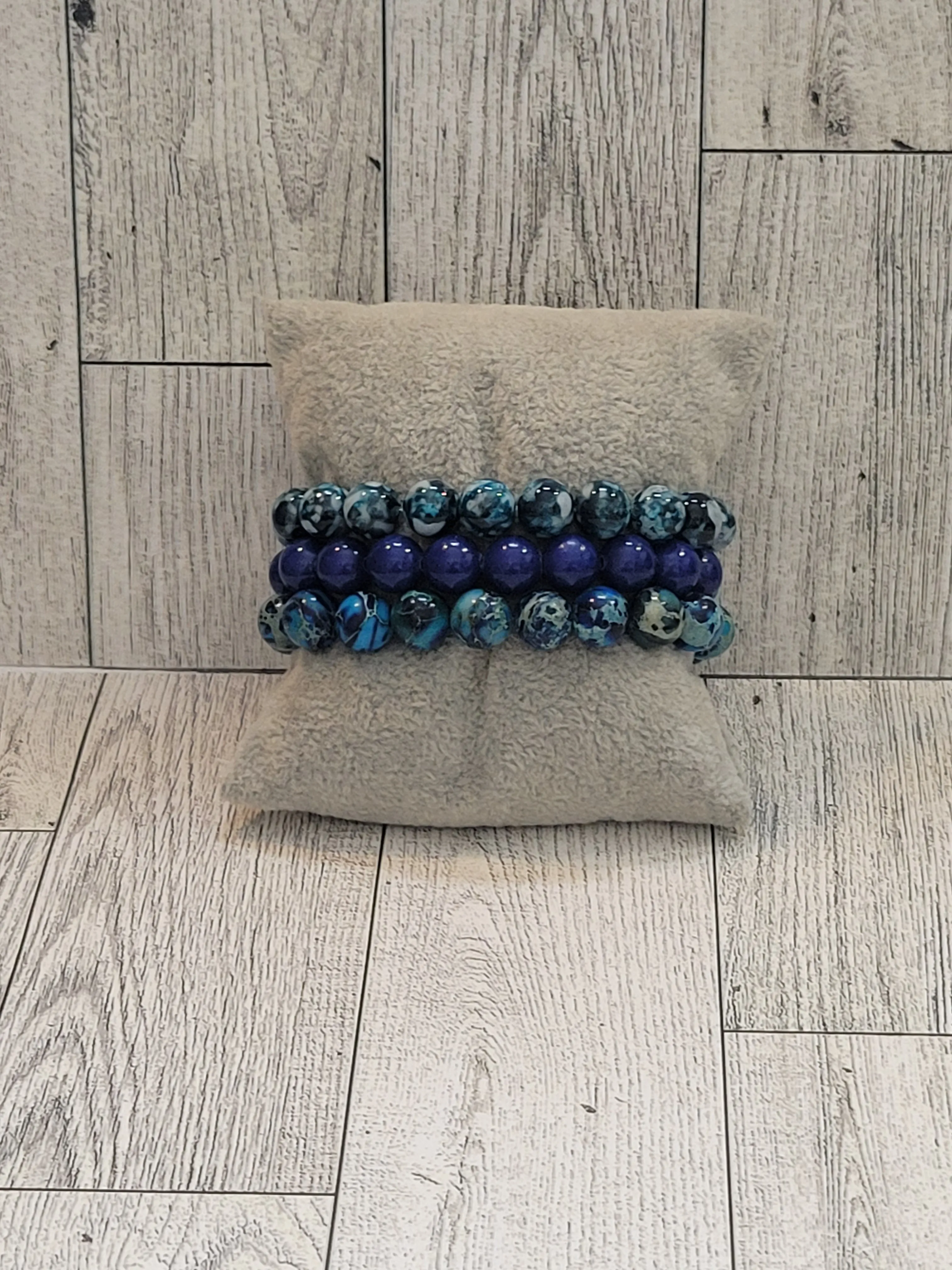 Deep Blue Sea - Beaded Bracelet Set