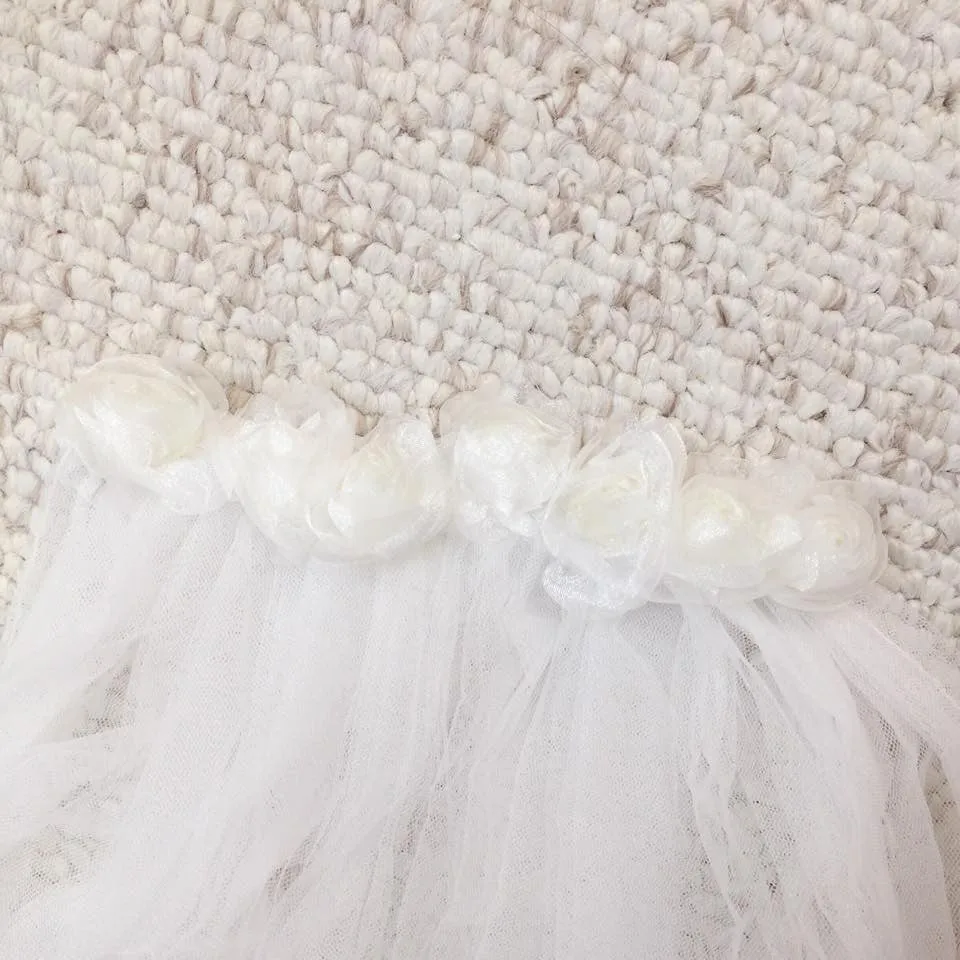 Detachable Cathedral Bridal Tulle Train (#NAIYA)