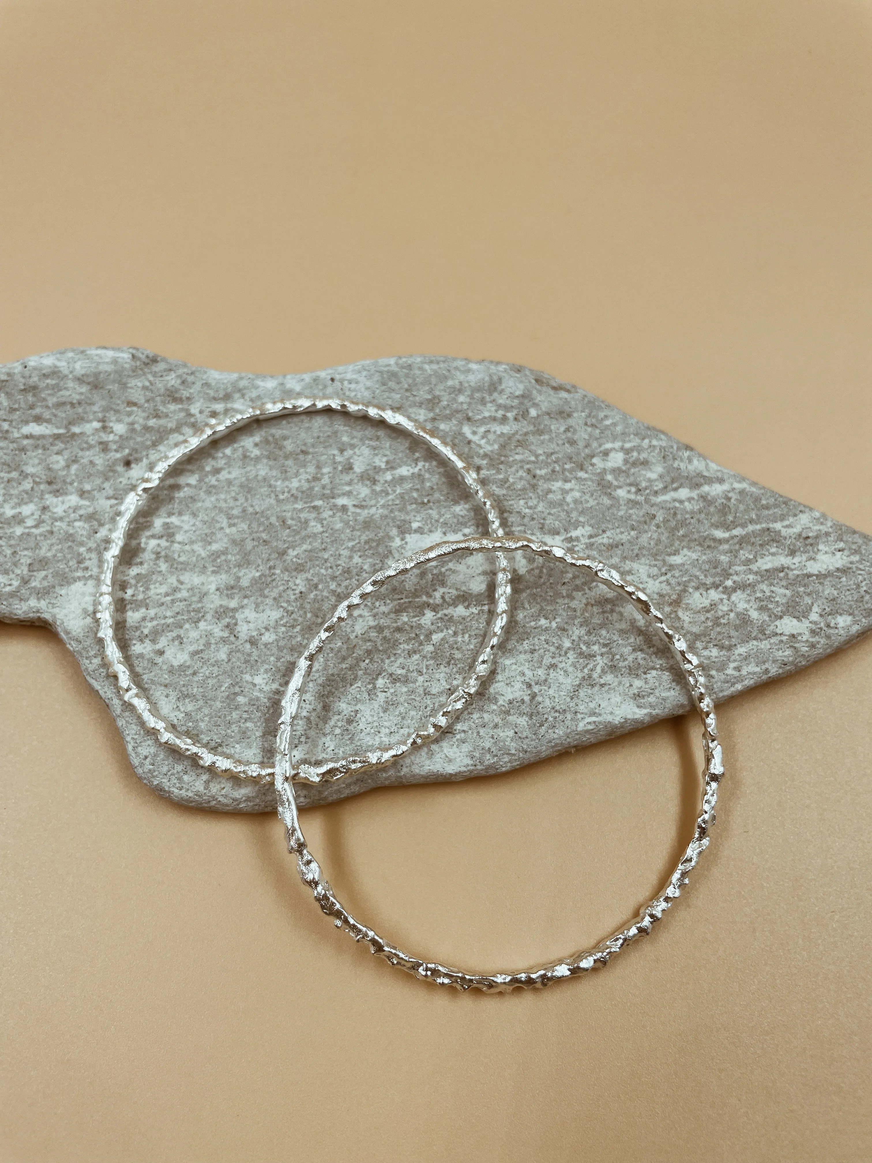 Drift Bangle in Silver Tone