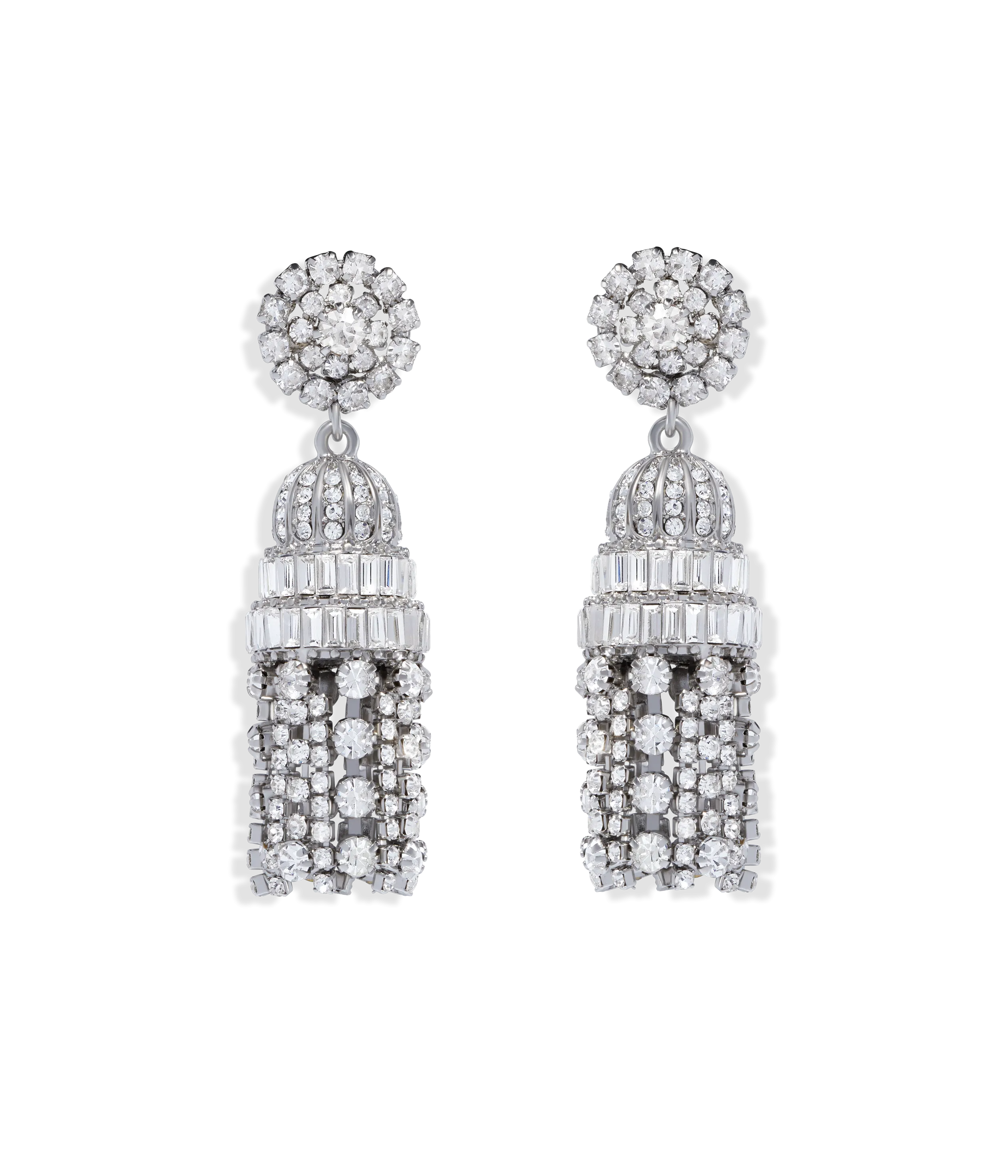 Dynasty Crystal Tassel Earrings