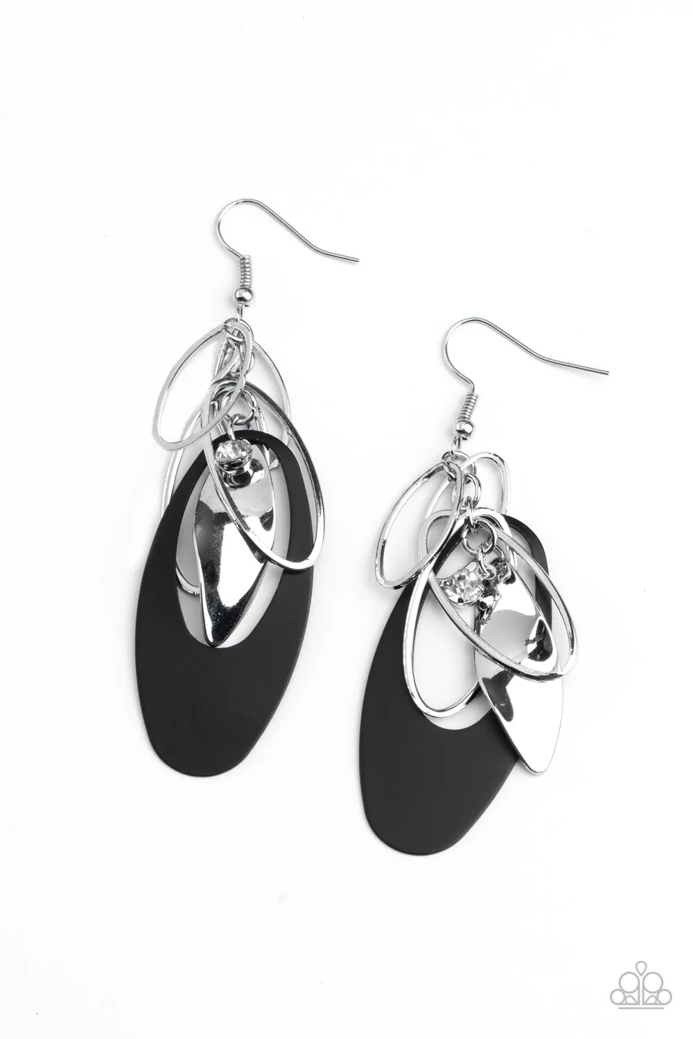 Earrings Ambitious Allure - Black E2082