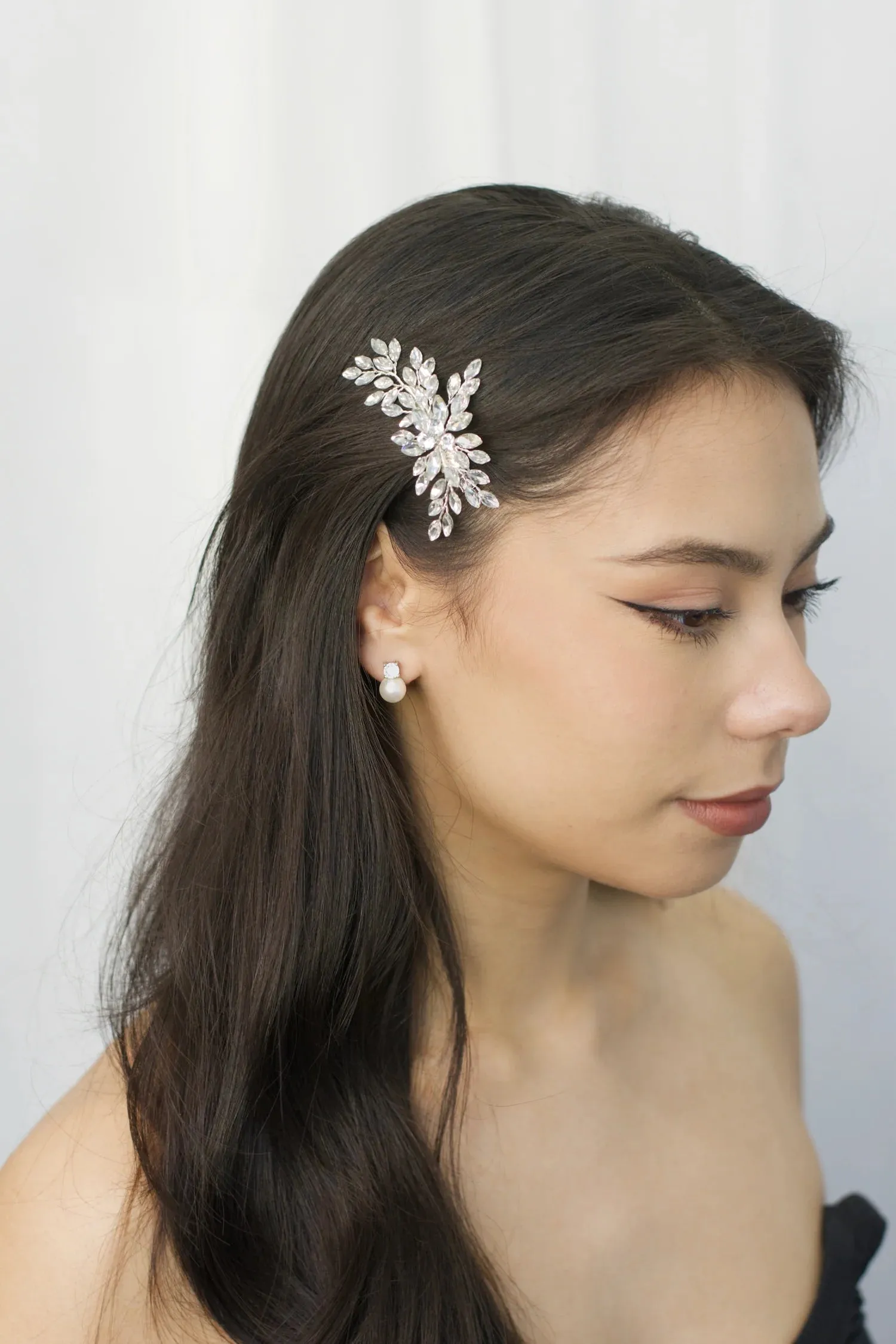 Eliza - Marquise Crystal Bridal Hair Clip