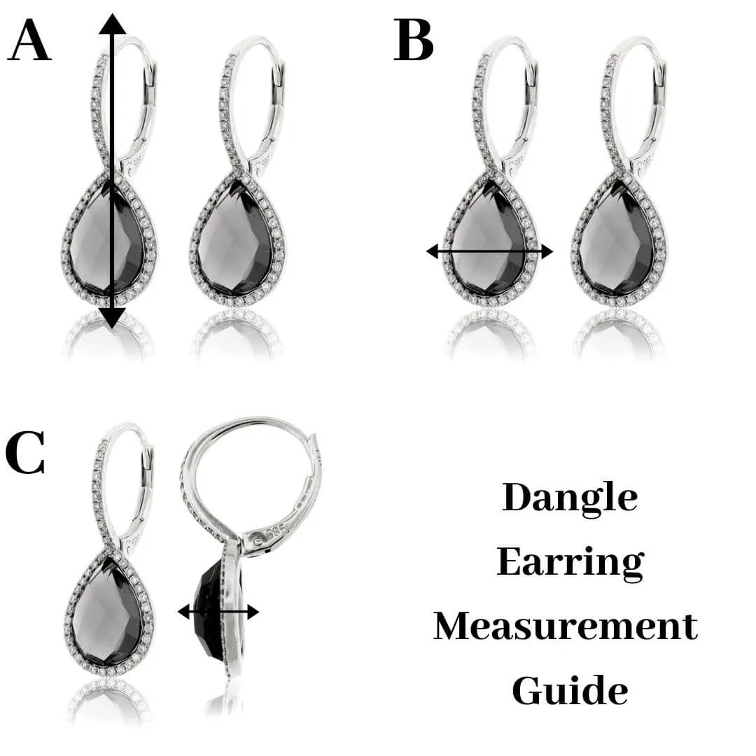 Emerald Cut Dangle Emerald & Diamond Bezel Earrings