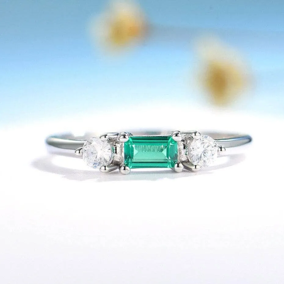 Emerald Gemstone Engagement Ring