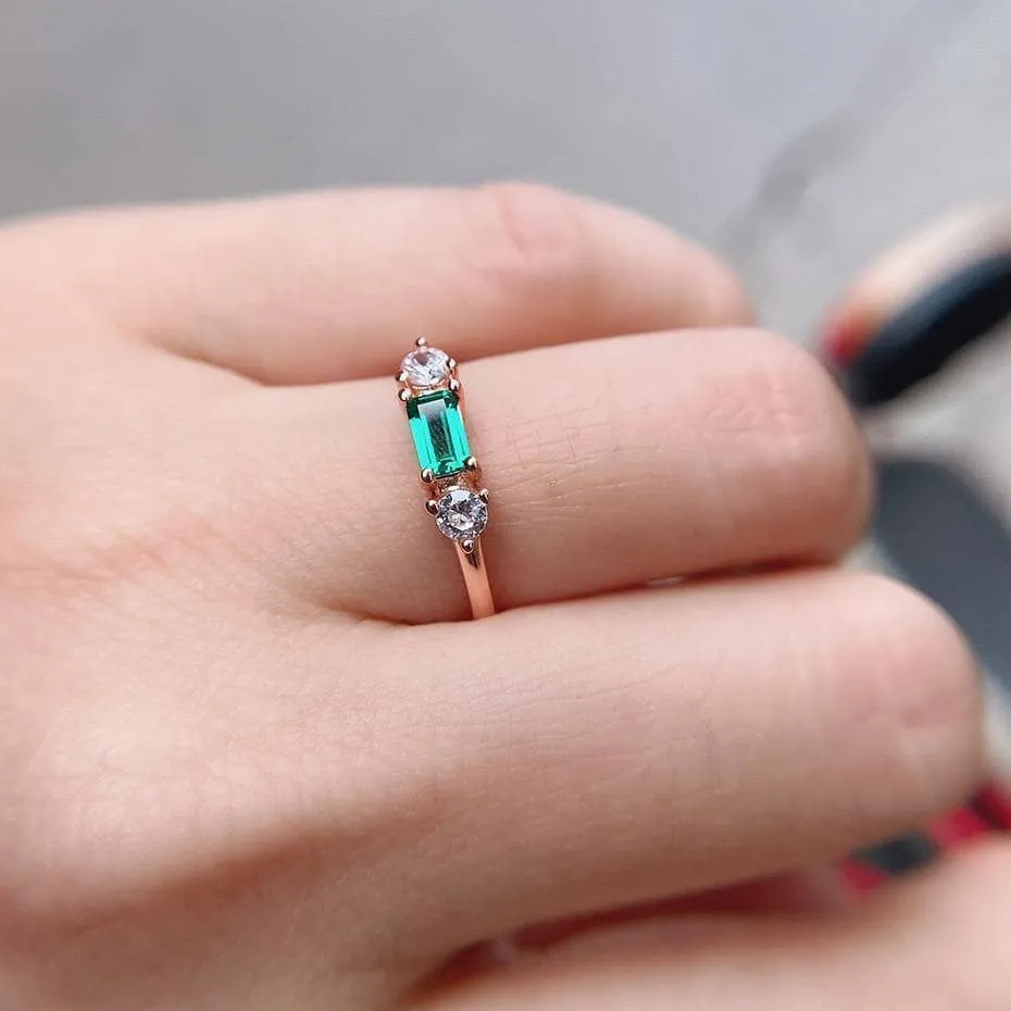 Emerald Gemstone Engagement Ring