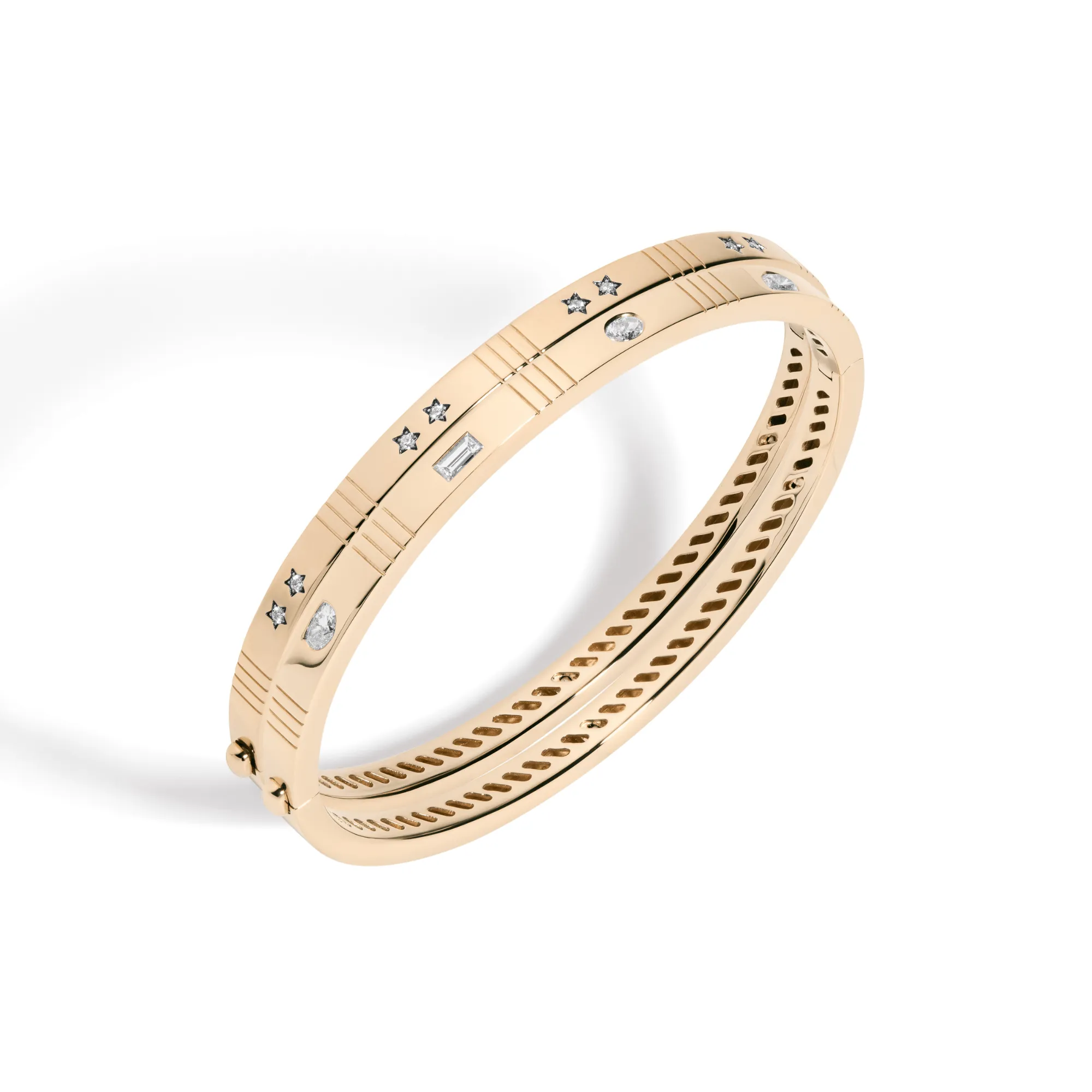 emotey bangle bracelet, diamond starry eyes