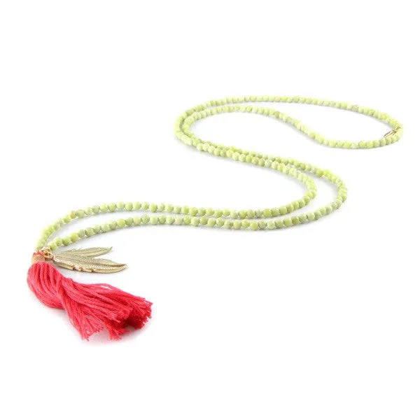 Ettika Beaded Tassel Necklace