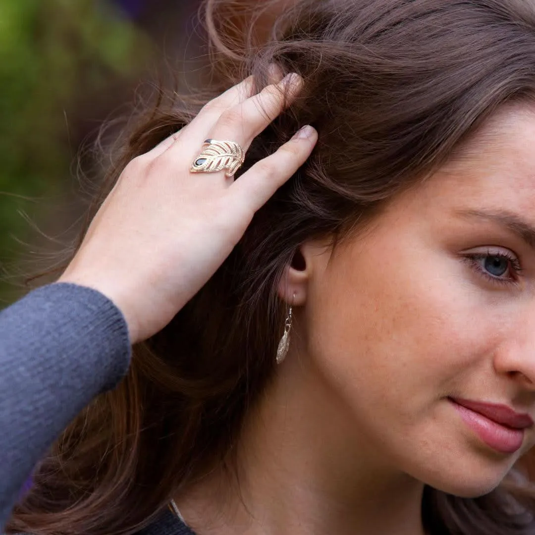 Feather Earrings | Silver
