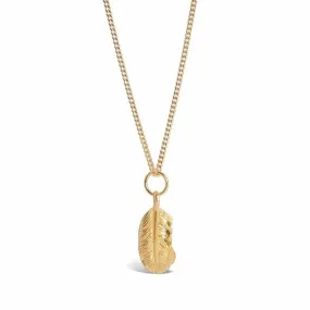Feather Pendant | Gold