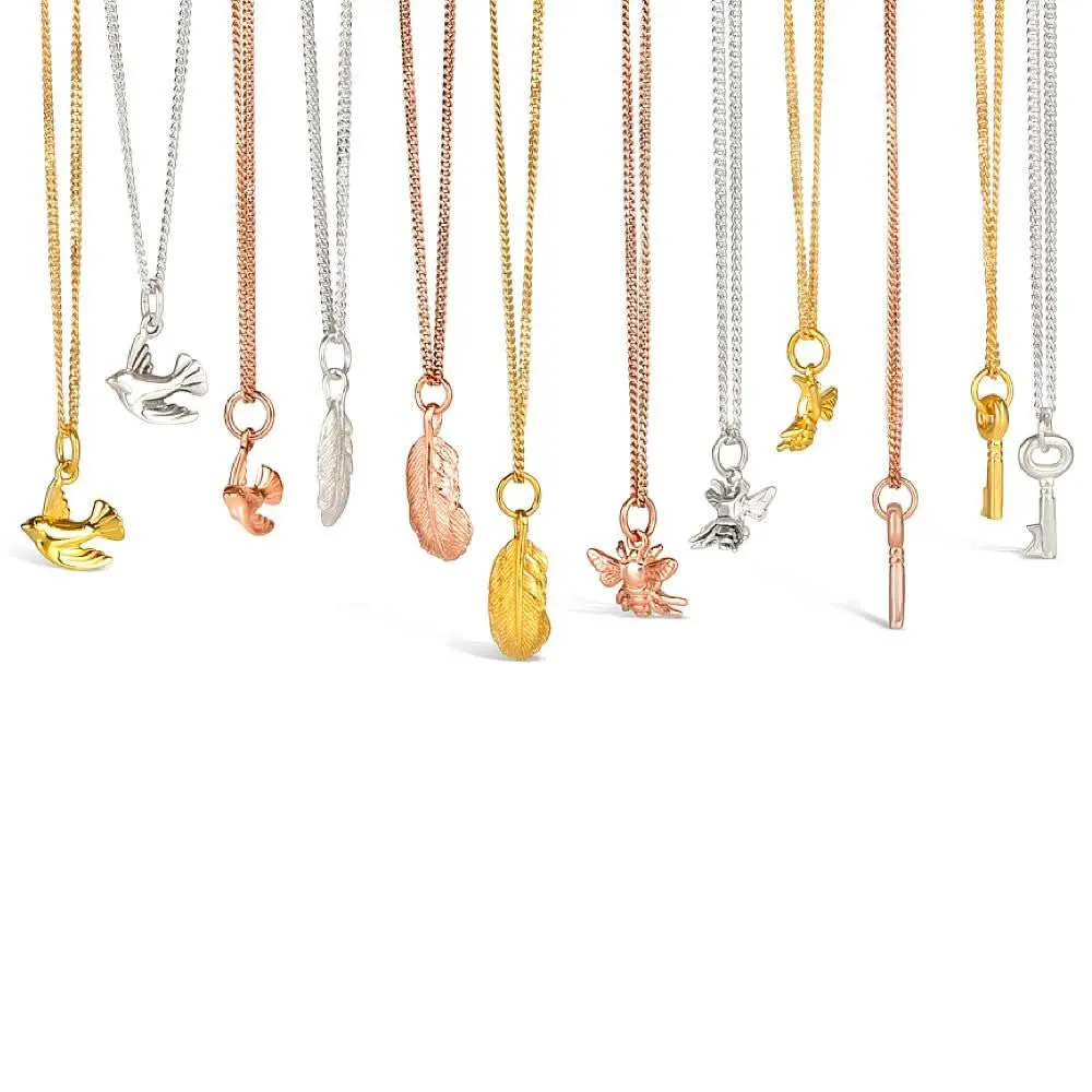 Feather Pendant | Gold