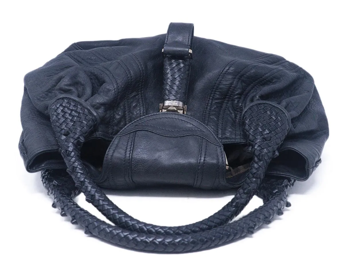 Fendi Black Leather Spy Bag