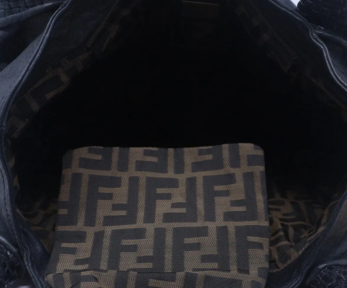 Fendi Black Leather Spy Bag