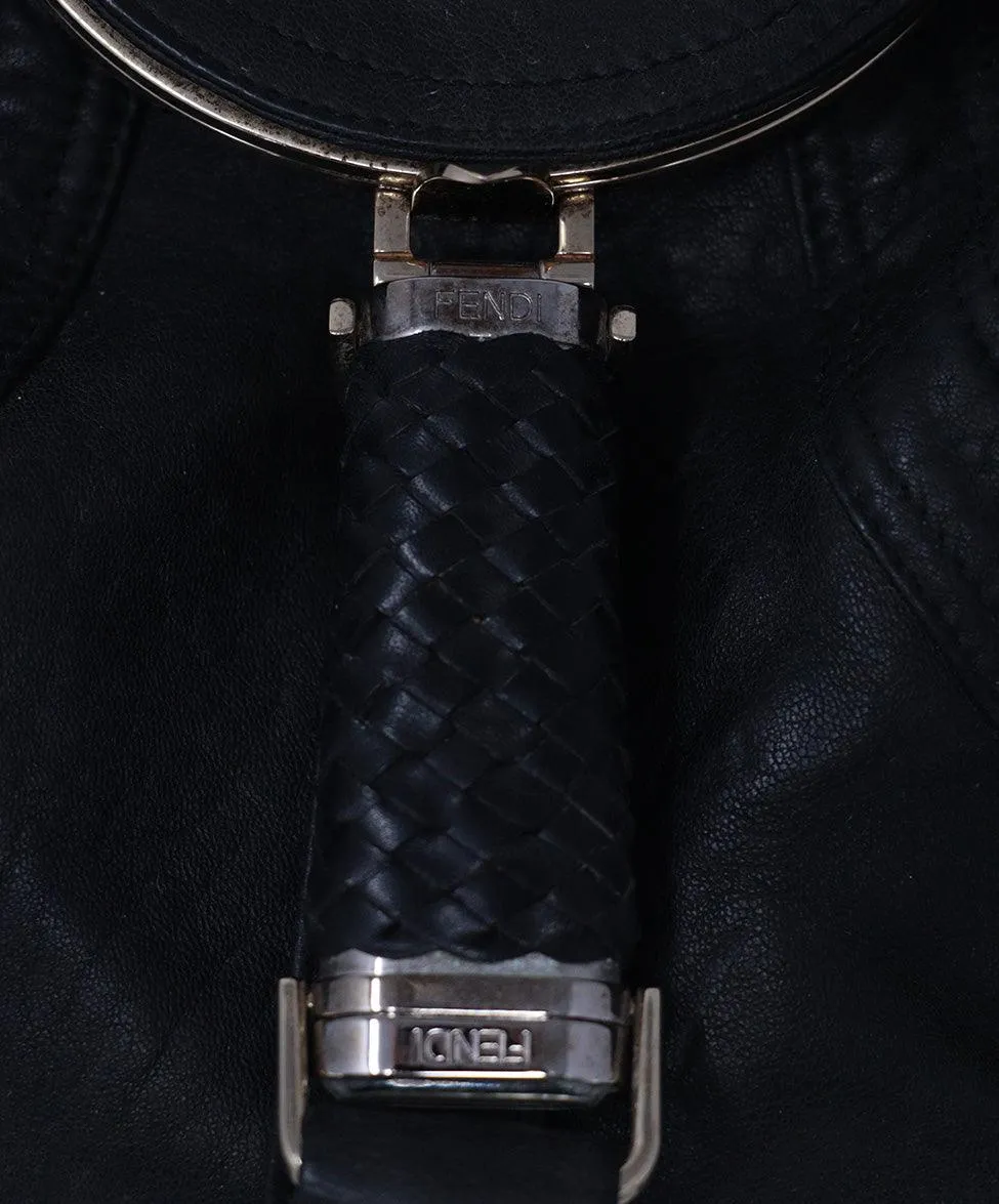 Fendi Black Leather Spy Bag