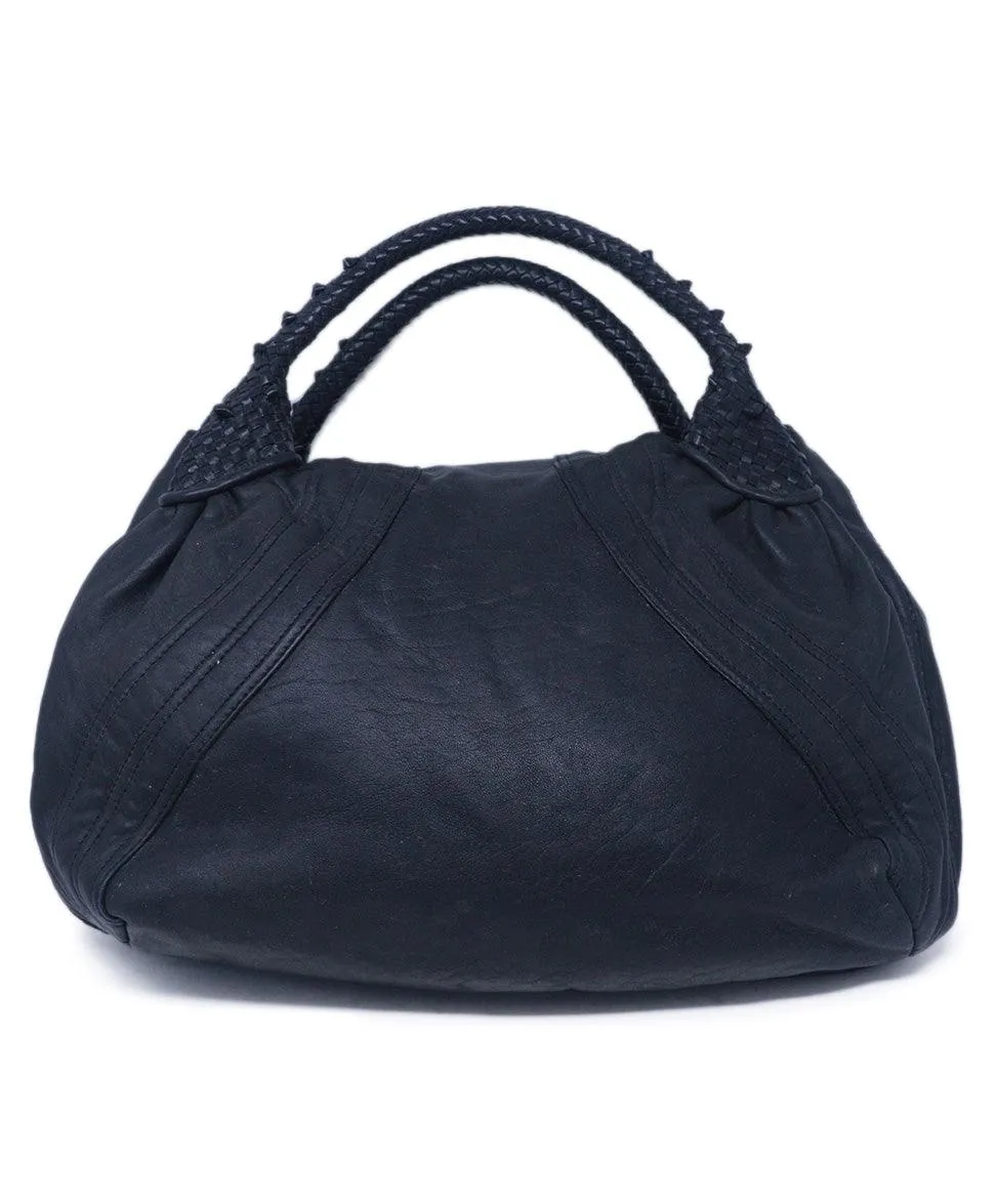 Fendi Black Leather Spy Bag