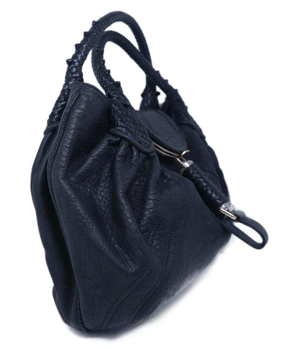 Fendi Black Leather Spy Bag
