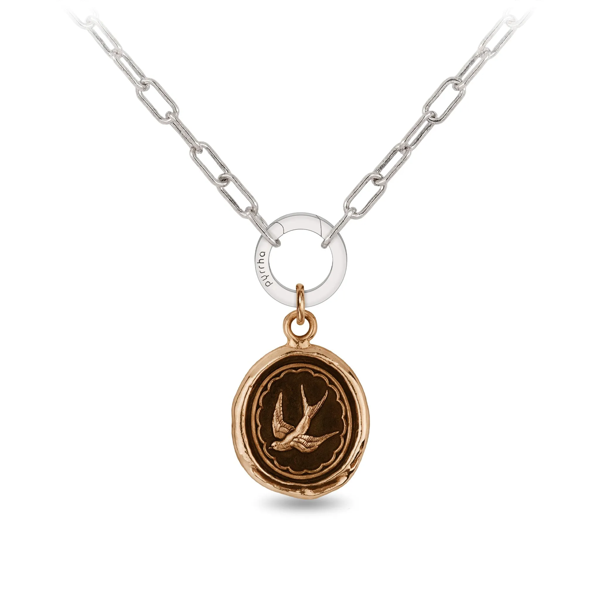 Free Spirited Small Paperclip Chain Necklace