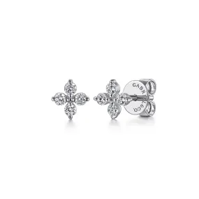 Gabriel & Co | 14K White Gold Diamond Stud Earrings