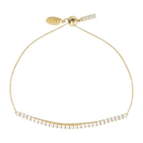 Georgini Iconic Bridal Gold Plated Sterling Silver Vera 2mm Bracelet
