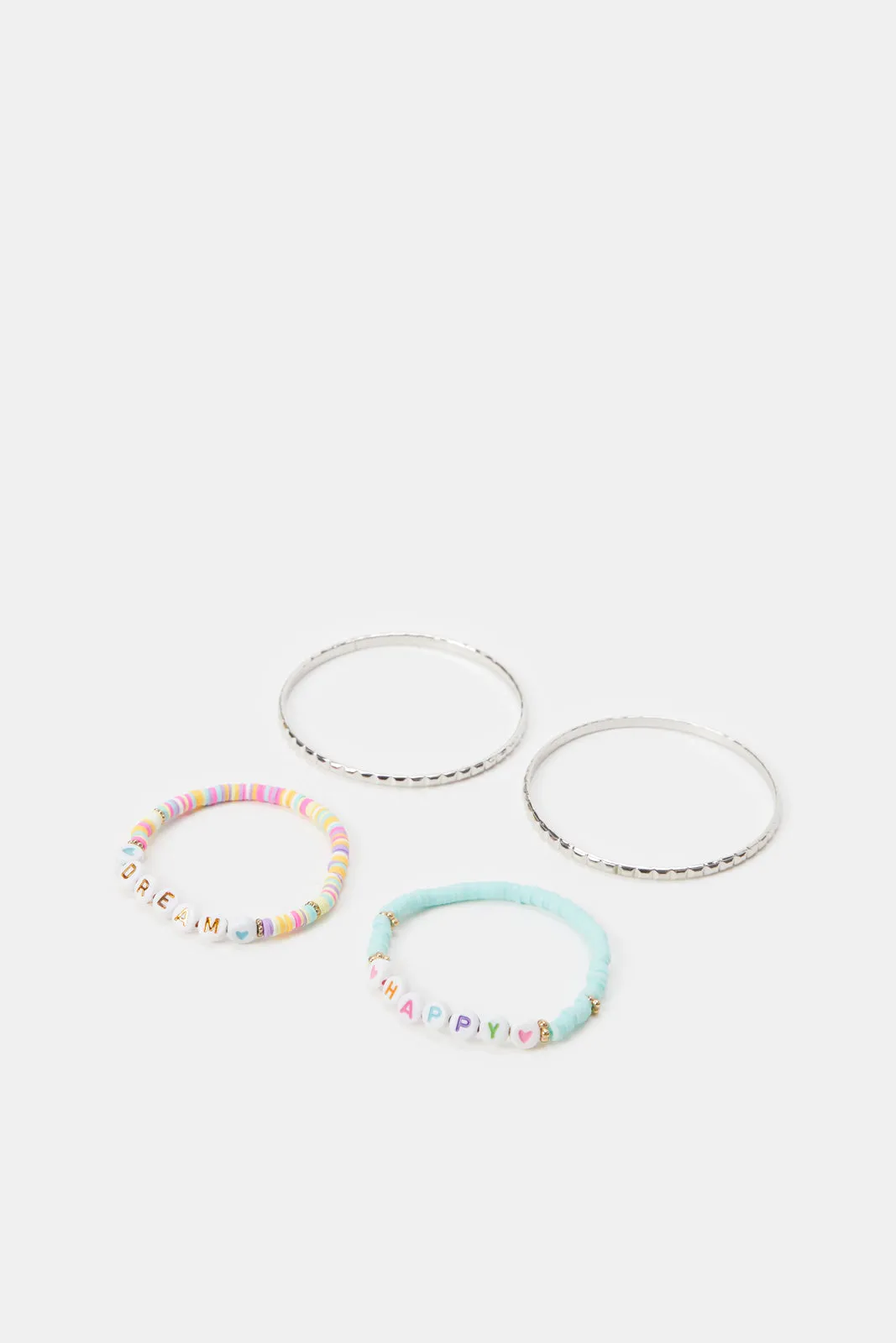 Girls Assorted Embellished Bracelet Set (4 Piece)