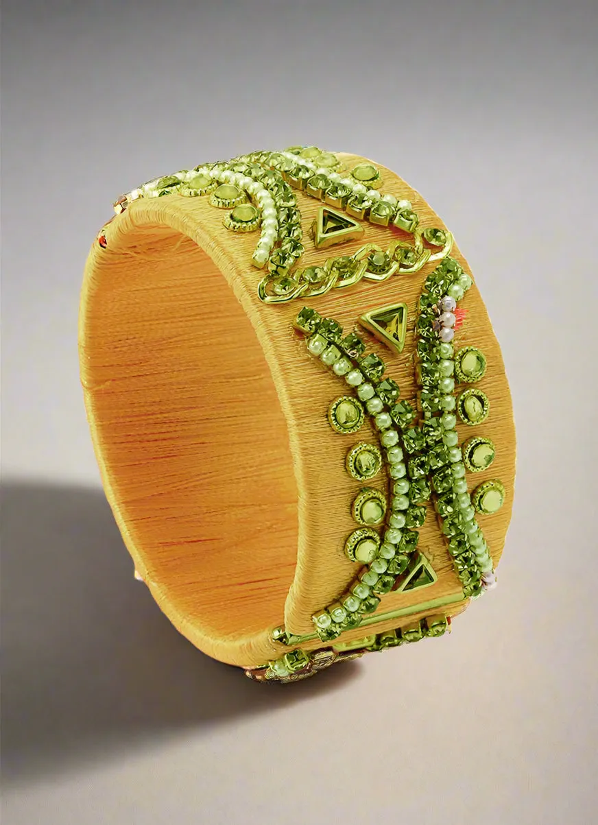 Gold Intricate Embellished Cuff