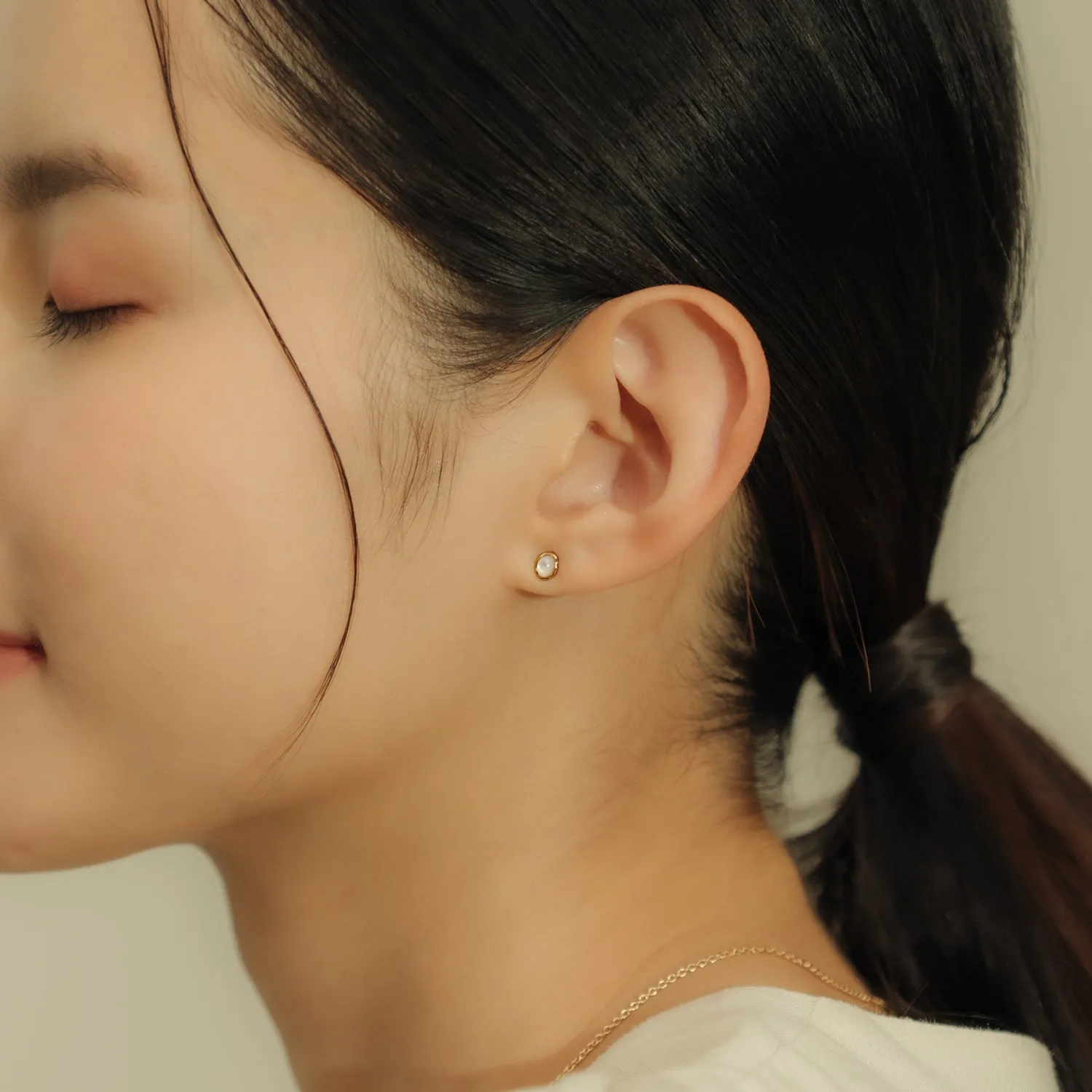 Gold Noemi Studs