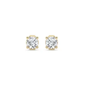 Half Carat Lab-Grown Diamond E-F VS1 Stud Earrings | 14K White Gold