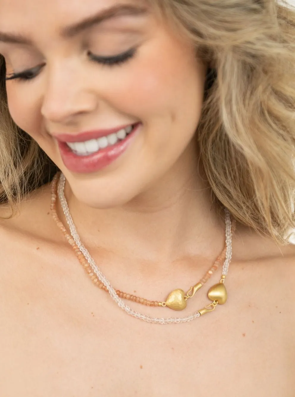 Heart Necklace in Crystal