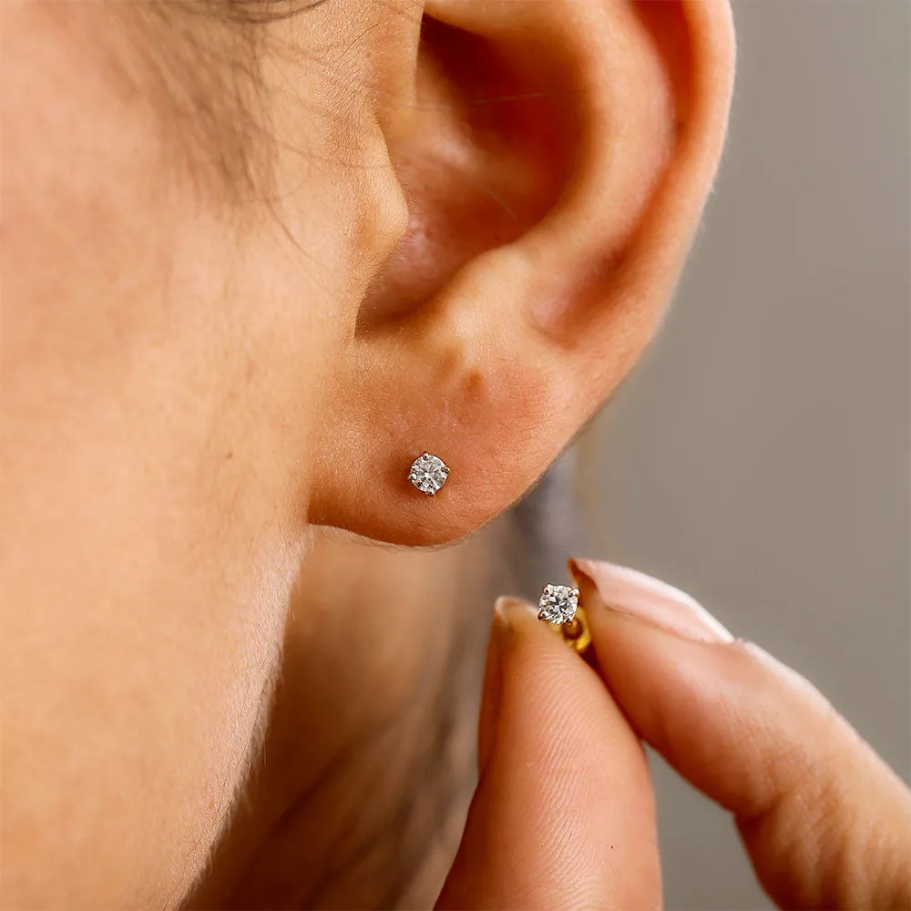 Lab Grown Diamond Classic Stud Earrings